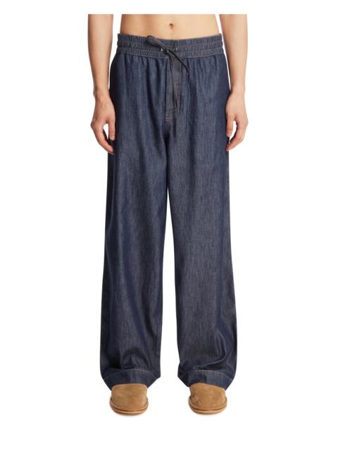 Loewe Blue Denim Anagram Pants