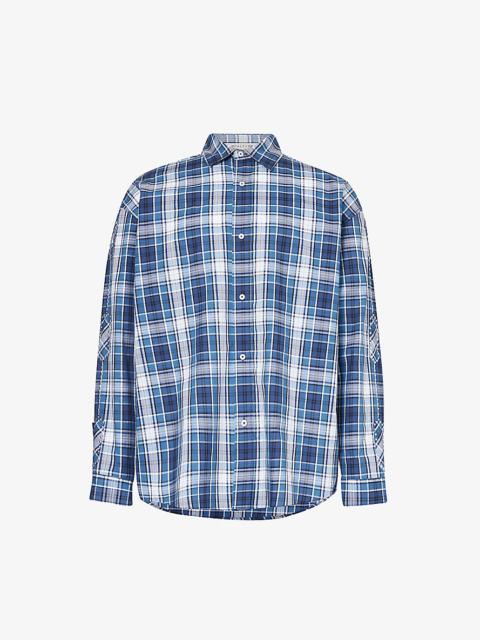 1017 ALYX 9SM Plaid-print long-sleeve cotton shirt