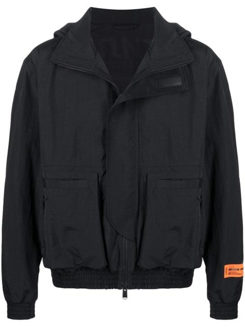 Heron Preston logo-print zip-up jacket
