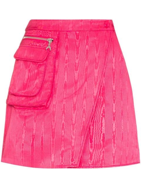 Marine Serre Cycling wrap A-line skirt