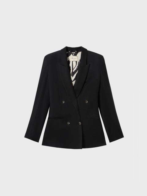 Blumarine DOUBLE-BREASTED JACKET WITH METAL BUTTONS
