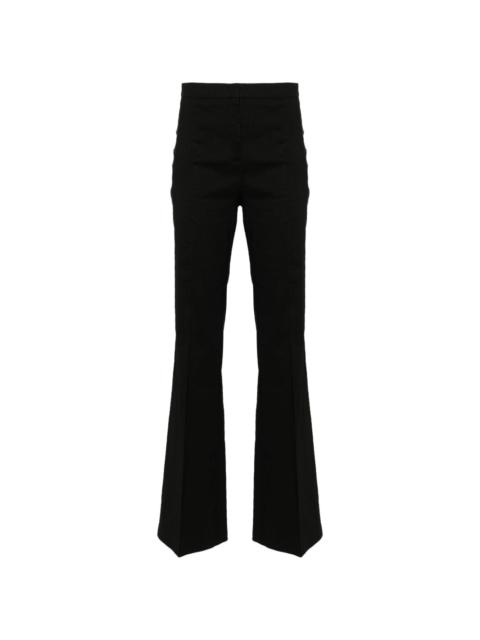 tailored linen-blend trousers