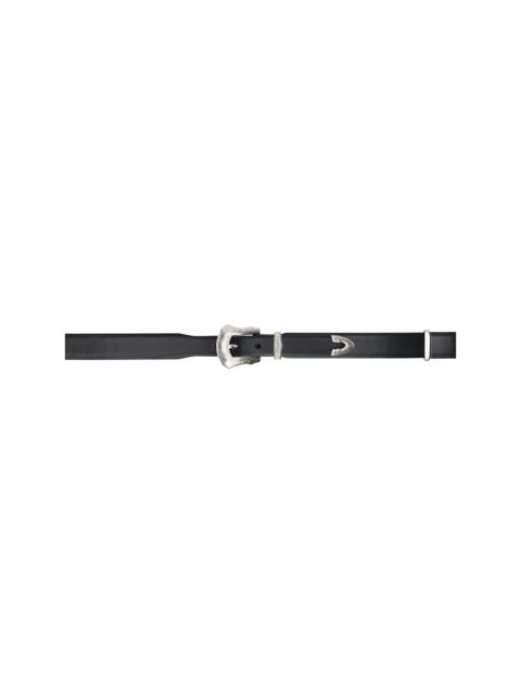 TOGA PULLA Black Metal Buckle Belt