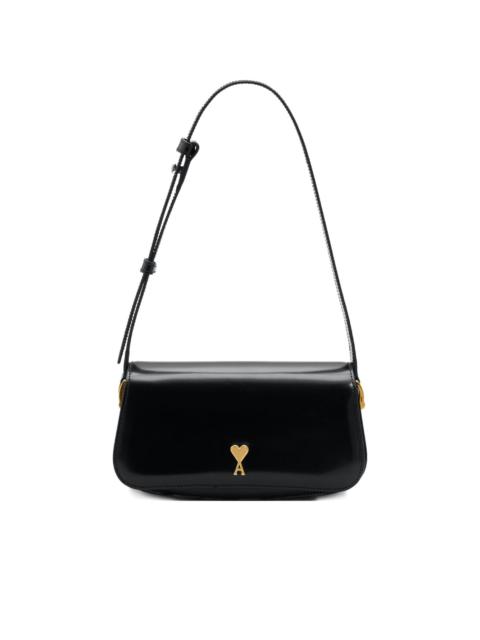 AMI Paris heart stud leather shoulder bag