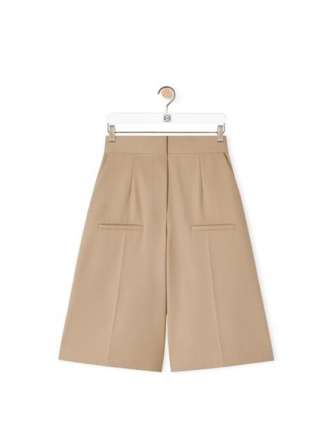 Tailored shorts in cotton
