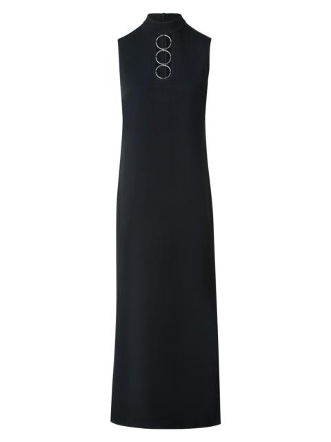 AKRIS Women's Ring Pull Wool Midi-Dress - Black