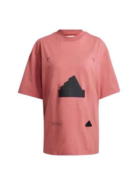 adidas (WMNS) adidas Oversized T-Shirt 'Red Black' HG4356