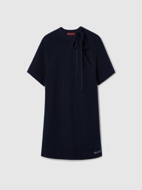 GUCCI Chunky rib cotton dress