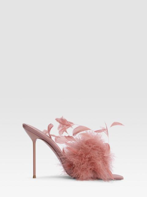 PARIS TEXAS Crepe satin mule