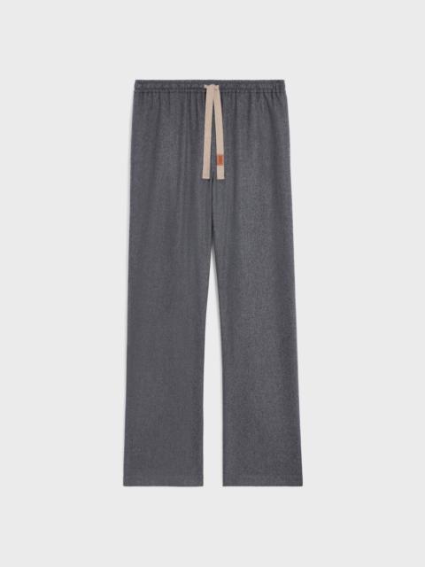 CELINE drawstring trousers IN CASHMERE FLANNEL