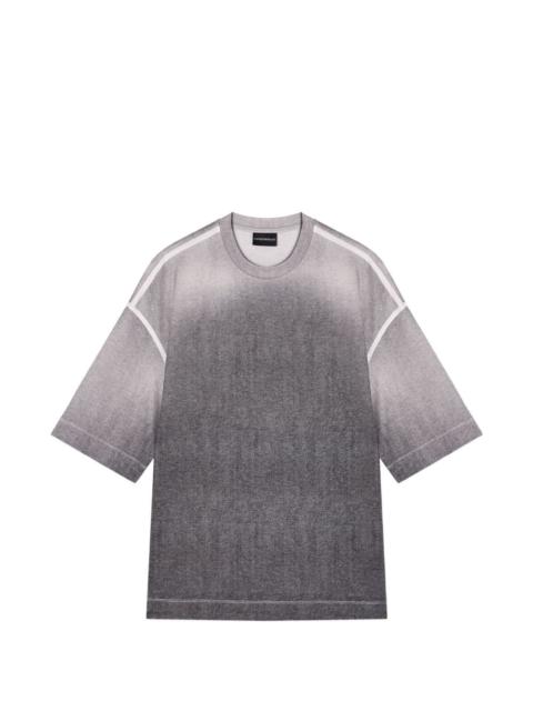 EMPORIO ARMANI oversized degradé T-shirt