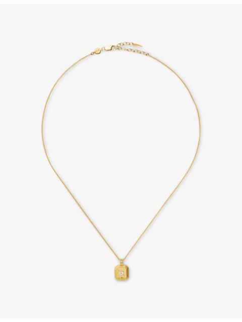 MISSOMA April Birthstone 18ct Gold Vermeil Sterling Silver Pendant Necklace