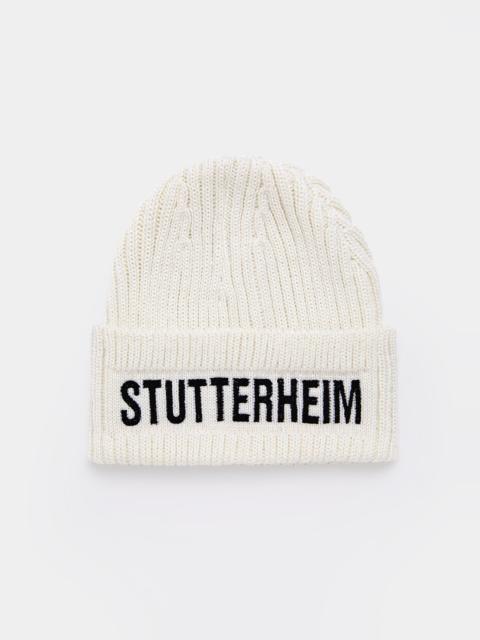 Stutterheim Big L Beanie Off-White