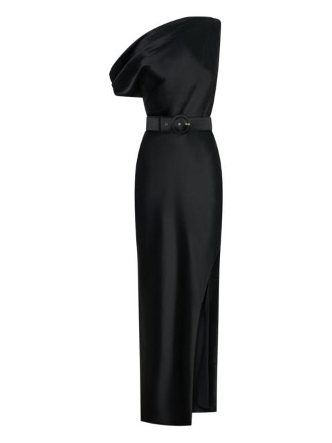NICHOLAS Eartha one-shoulder belted maxi dress