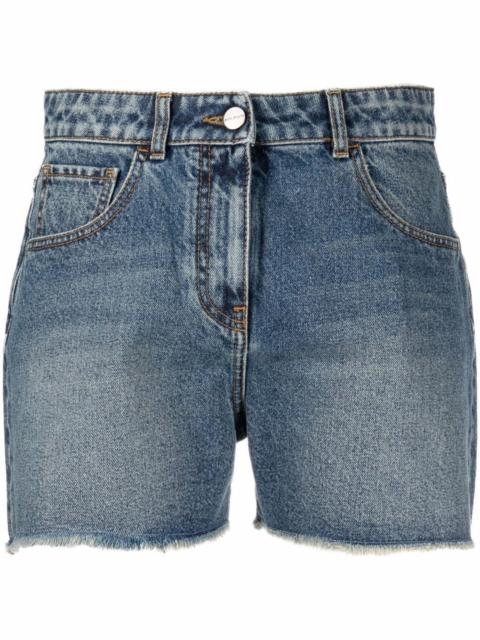 Palm Angels 야자 나무 embroidered denim 반바지