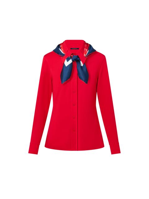 Louis Vuitton Tricolor Monogram Scarf Shirt