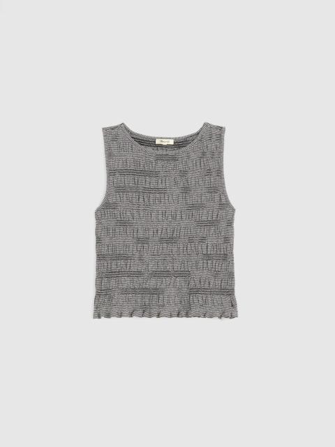 Madewell Smocked Boatneck Tank