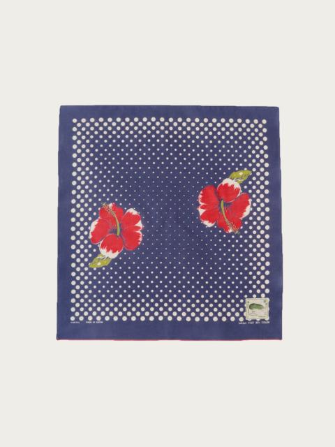 Kapital Fastcolor Selvedge Bandana (Coco Hibiscus) - Purple