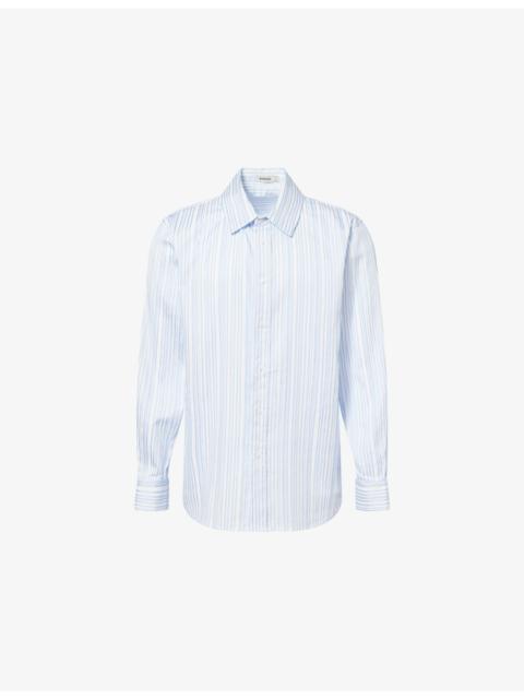 SIMKHAI Tristan Striped Woven Shirt