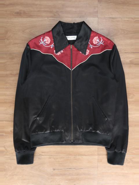 Embroidery Jacket 【送料&関税込】Satin Laurent Saint With