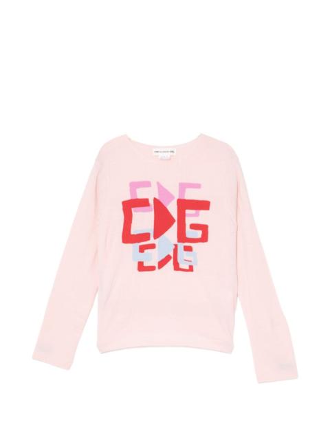 Comme des Garçons GIRL graphic round neck jumper