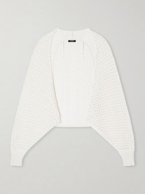 Balmain Batwing Crocheted Cardigan