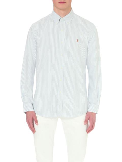 Polo Ralph Lauren Long-sleeved button-down custom-fit cotton Oxford shirt