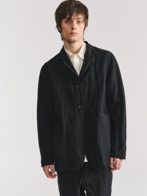 CASEY/CASEY REVERSIBLE JAK PAT JACKET - LIN WOOL - BLACK