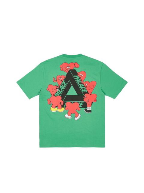 PALACE TRI-HEARTS T-SHIRT SWEET PEA GREEN