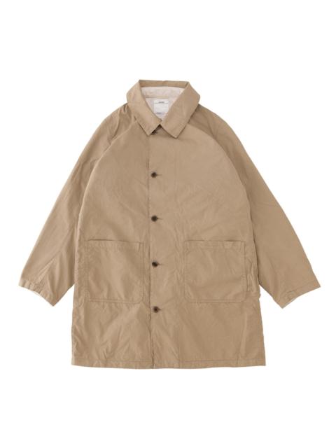 visvim GREASE MONKEY COAT (GIZA C/NY) KHAKI