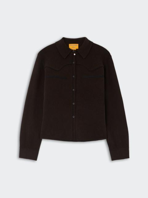 GUEST IN RESIDENCE Cropped Western Shirt