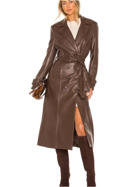 BARDOT Faux Leather Trench Coat