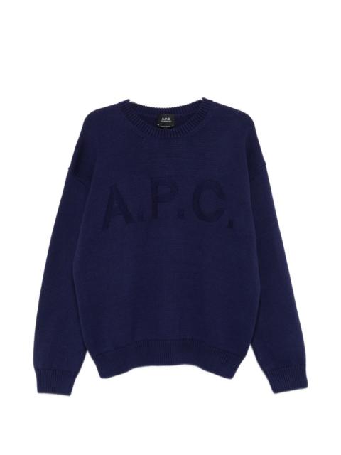 logo-detail crew-neck sweater