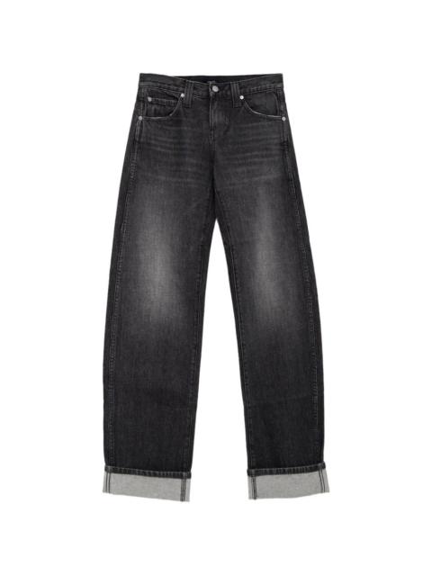 KHAITE cuffed denim jeans