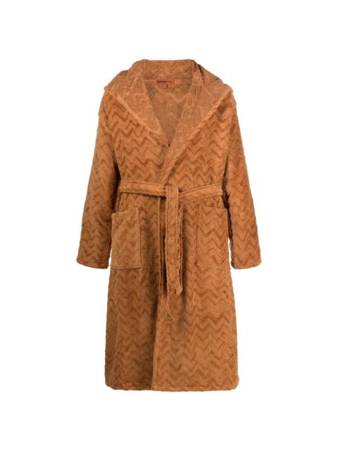 Missoni Rex zigzag-pattern bathrobe