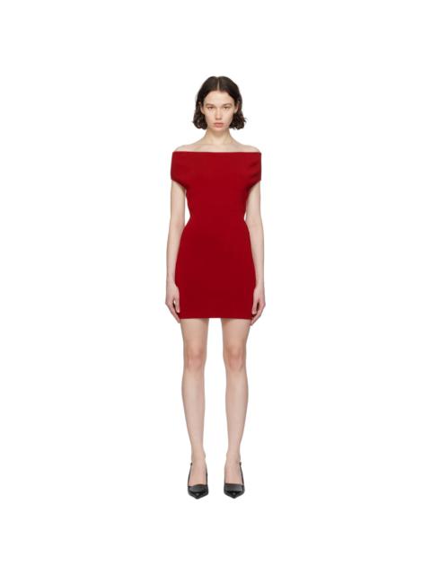 JACQUEMUS Red Les Sculptures 'La robe Cubista' Minidress