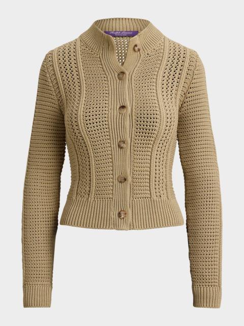 Ralph Lauren Cotton Textured Cardigan Sweater
