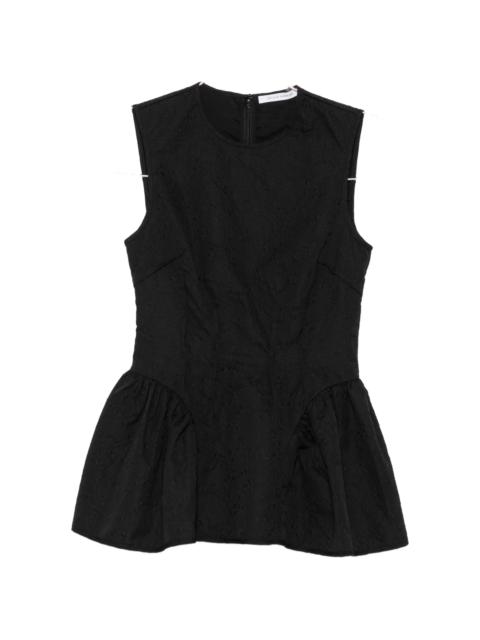 CECILIE BAHNSEN Cecilie Bahnsen Cloqué-effect Peplum Top