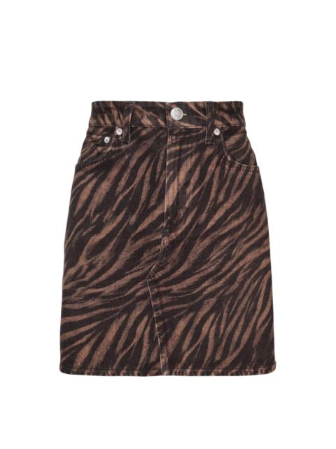rag & bone Miramar Zebra Mini Skirt