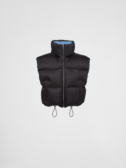 Prada Re-Nylon cropped down vest