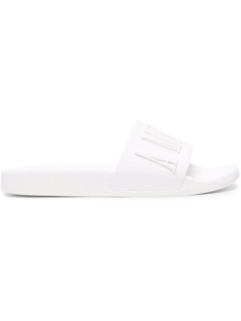 AMIRI Pool Slide Debossed White White