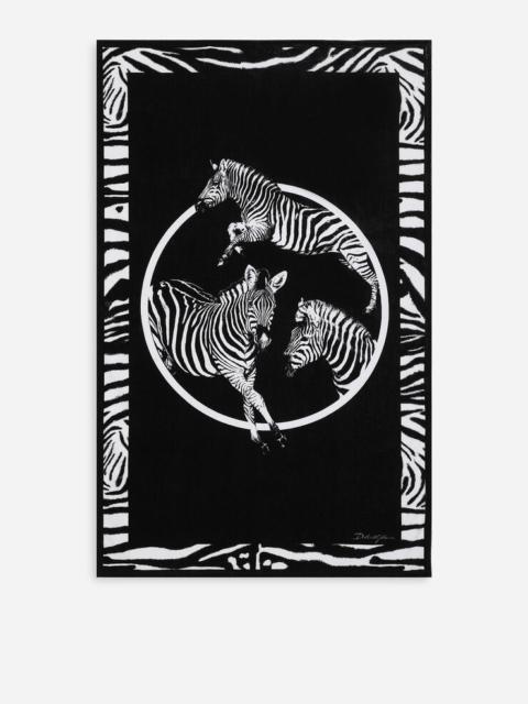Dolce & Gabbana Zebra-print terrycloth beach towel
