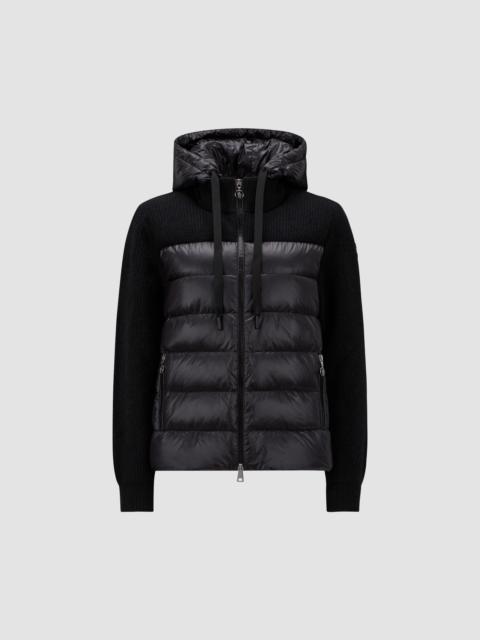 Moncler Padded Wool Zip-Up Hoodie
