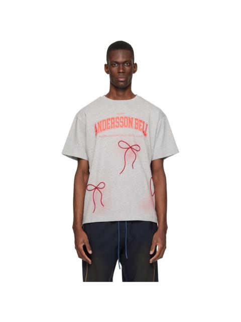 Andersson Bell Gray Ribbon Embroidery Spray T-shirt