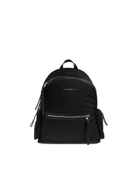 EMPORIO ARMANI logo-plaque backpack