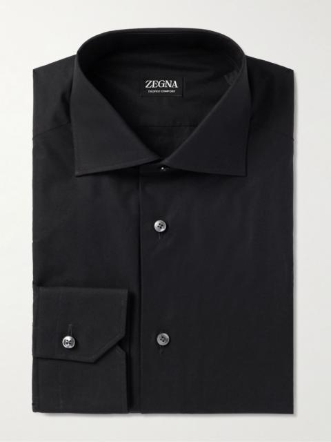 ZEGNA Trofeo Cotton-Poplin Shirt Black
