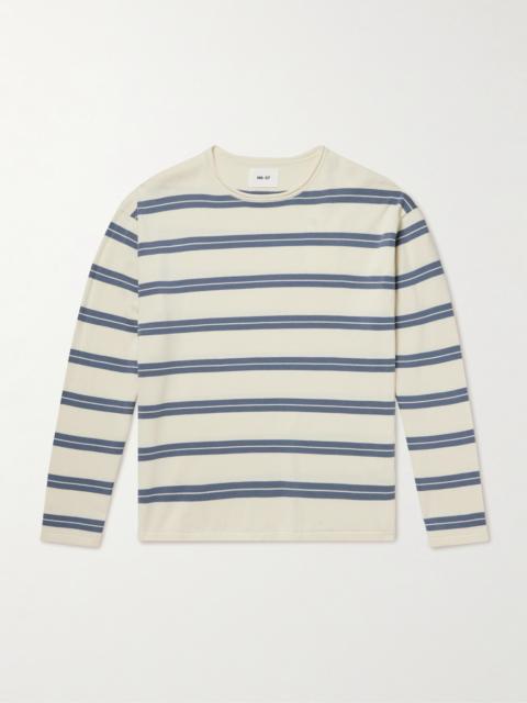 NN07 Sailor Crew 60019 Striped Organic Cotton-Jersey Sweater