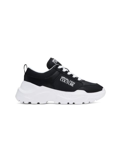 VERSACE JEANS COUTURE Black Logo Speedtrack Sneakers