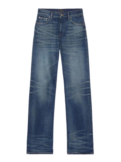 HAIKURE Star Rigid Mid-Rise Wide-Leg Jeans