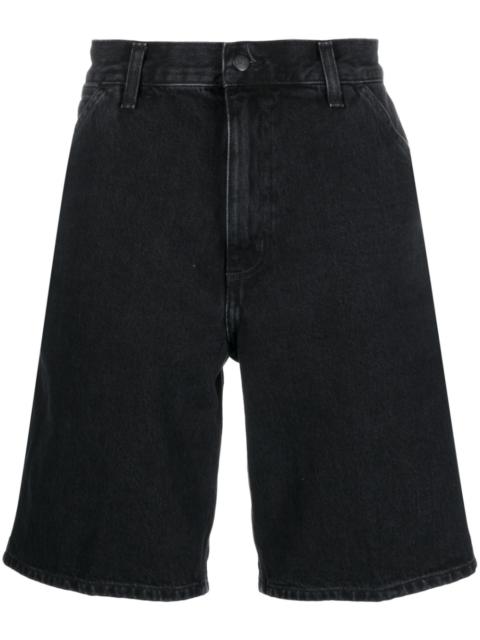 Carhartt logo-patch denim cargo shorts